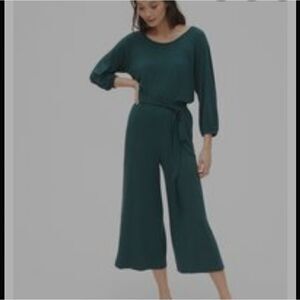 Gap wide leg cropped green Jumpsuit pants size small